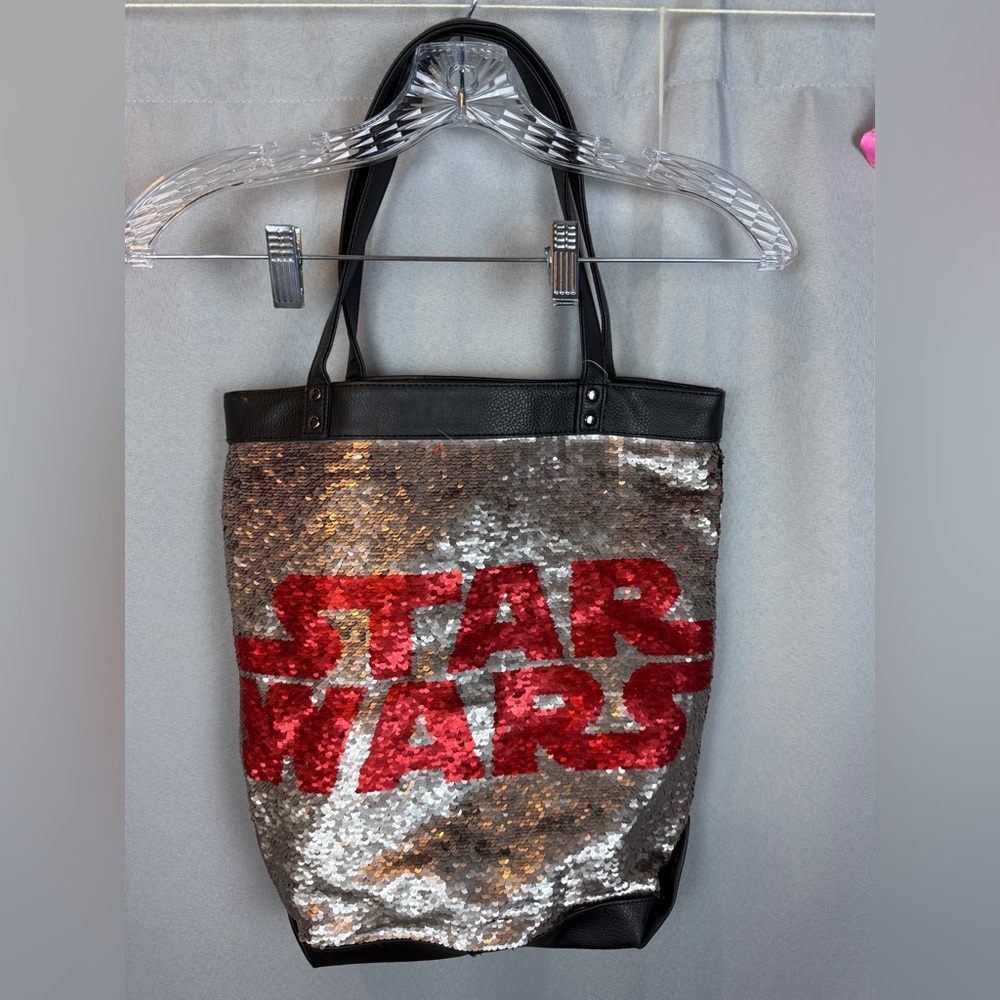 Star Wars Logo Flip Sequins Tote Bag